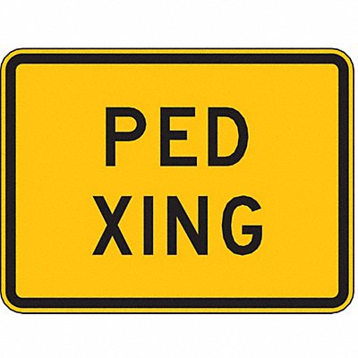 LYLE W11A2P24HA Ped Xing Traffic Sign 18 x 24