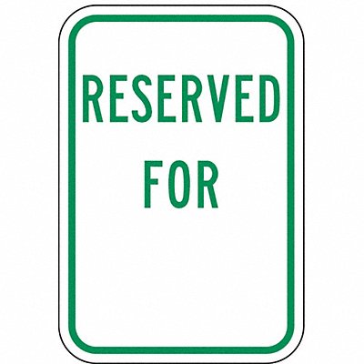 LYLE RP99912HA Reserved Parking Sign 18 x 12