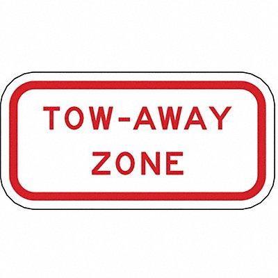 LYLE R720112HA Tow-Away Zone Parking Sign 6 x 12