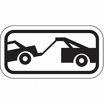 LYLE R7201A12HA Towing Sym Parking Sign 6 x 12