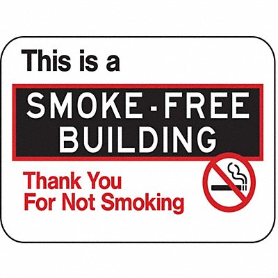 LYLE SM00624HA No Smoking Sign 18 inx24 in Aluminum