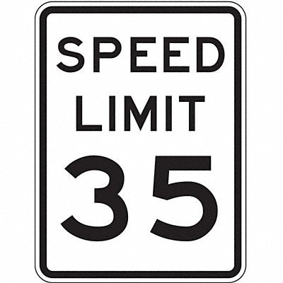 LYLE R213518HA Speed Limit 35 Traffic Sign 24 x 18