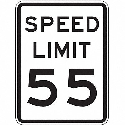 LYLE R215518HA Speed Limit 55 Traffic Sign 24 x 18