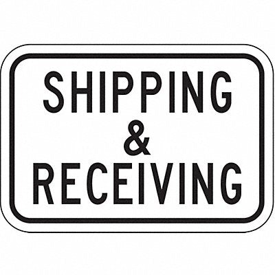 LYLE FA01924HA Rflctv Ship Receiving Sign 18x24in Alum