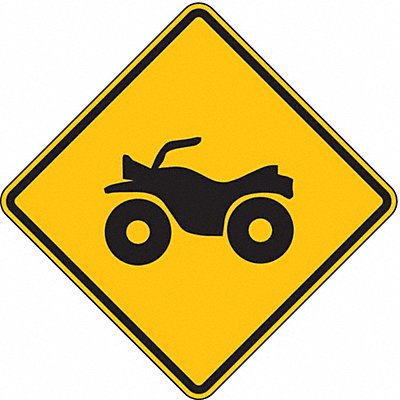 LYLE LW111524HA ATV Crossing Traffic Sign 24 x 24