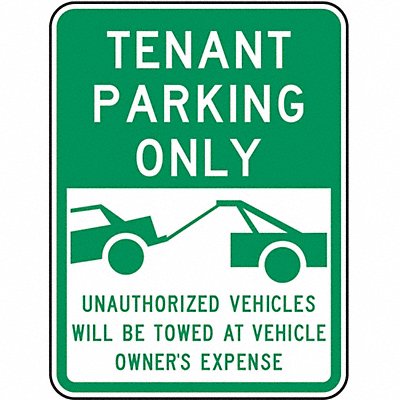 LYLE RP12518HA Tennant Parking Sign 24 x 18