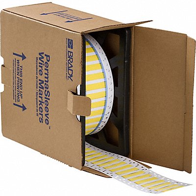 BRADY LSZH250150YM2 Wire Marker Polyolefin Yellow