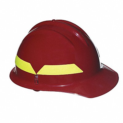 BULLARD FCRDR Fire Helmet Red Front Brim