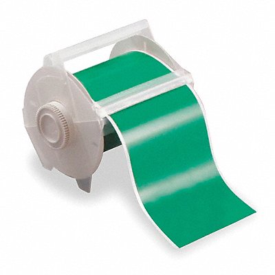 BRADY 113125 F0285 Tape Green 100 ft L 1-1/8 in W