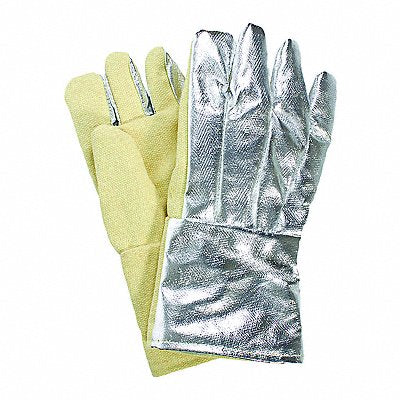 NATIONAL SAFETY APPAREL G51TCNL14 Aluminized Gloves 600F 14 PR