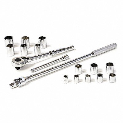 GRAINGER 85425 Socket Set 1/2dr