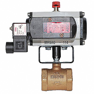 MILWAUKEE VALVE MBEOO114 Butterfly Valve 1 1/4 In 120 VAC/Nema 4