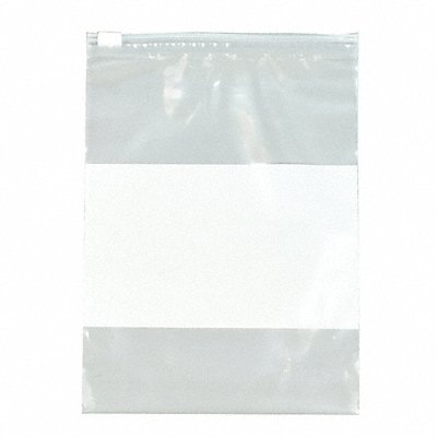 GRAINGER 3RB15 Reclosable Poly Bag Slide Seal PK250