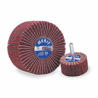 MERIT 8834123200 Flap Wheel 2 in Dia 1 in W P120 Grit
