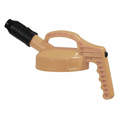 OIL SAFE 100500 G3515 Stumpy Spout Lid Tan Plastic 8 1/4 in H