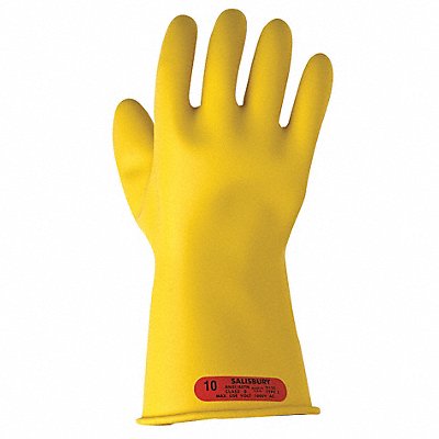 SALISBURY E011Y10H Elec Insulating Gloves Type I 10-1/2 PR1