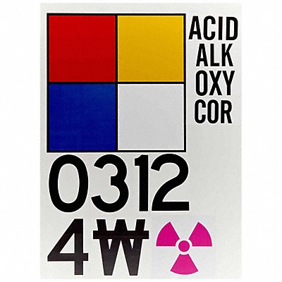 BRADY 50054 NFPA Sign Pressure Sensitive Vinyl