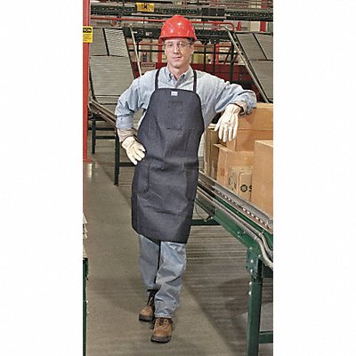 KAREWEAR 500D Bib Apron Blue 36 in L 24 in W Denim