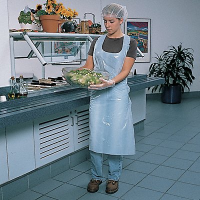 CELLUCAP PA2846GRA Bib Apron Uni White Polyethylene PK100