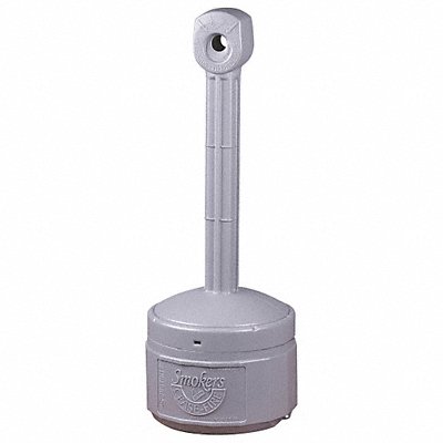 JUSTRITE 26806 D0291 Cigarette Receptacle 1 gal Pewter