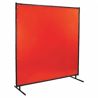 STEINER 5386X6 H6756 Welding Screen 6 ft H 6 ft W Orange