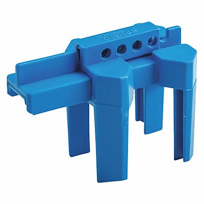 BRADY BS07ABU Ball Valve Lockout Blue 1/2 to 2-1/2 In.