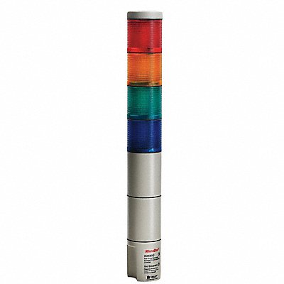 FEDERAL SIGNAL MSL4120 Tower Light 120VAC Amb Gr Rd