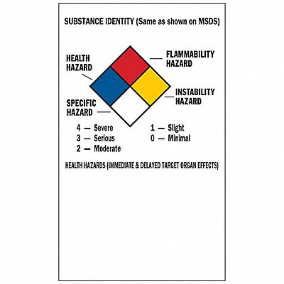 BRADY 99195 NFPA Label 5x3 Self-Adhes. Paper PK500