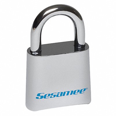 SESAMEE KCR0436 Combination Padlock 1 3/4in Rectgle Slvr