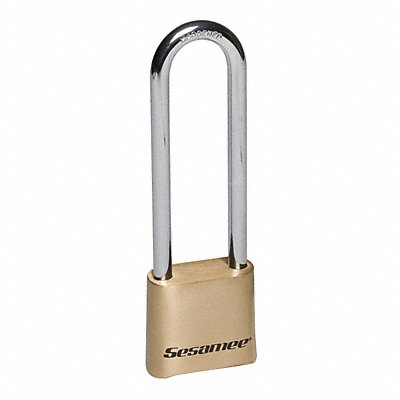 SESAMEE K440 Combination Padlock 1 3/4in Rectgle Gold