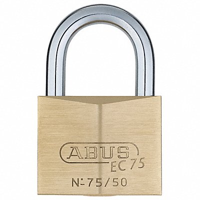 3TMU2 ABUS 7550KA Keyed Padlock 1 7/64 in Square Gold