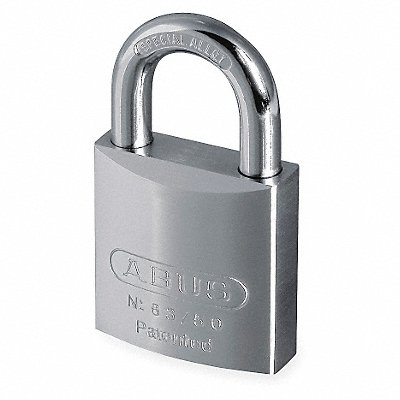 ABUS 8350RKKD200 Keyed Padlock 59/64 in Rectangle Silver