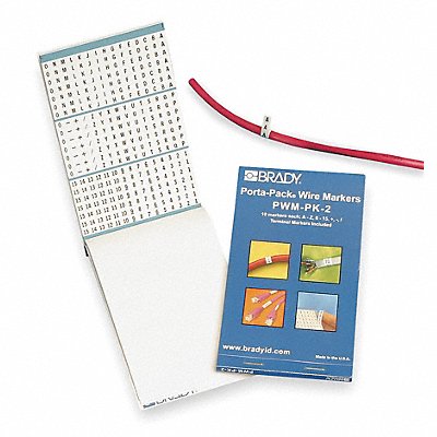 BRADY PWMPK1 Wire Marker Book Preprintd Self-Adhesiv