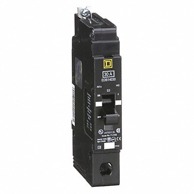 SQUARE D EDB14030 Circuit Breaker 30A Bolt On 277V 1P