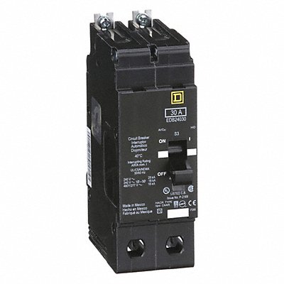 SQUARE D EDB24030 Circuit Breaker 30A Bolt On 277/480V 2P