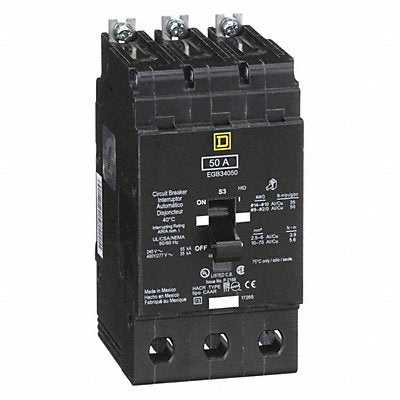 SQUARE D EGB34050 Circuit Breaker 50A Bolt On 277/480V 3P