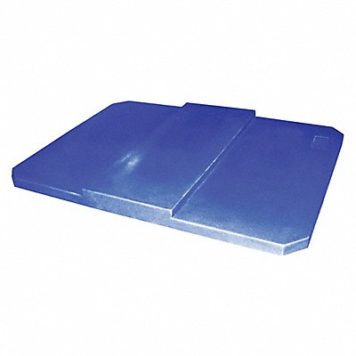 GRAINGER PBL10BLUE Cube Truck Lid Blue Fits 12-1/2 cu ft.