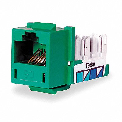 HUBBELL PREMISE WIRING HXJ6GN Jack Green Cat6 Rj45