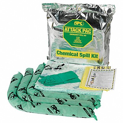 BRADY SPC ABSORBENTS SKHATKGRNG Spill Kit Chem/Hazmat