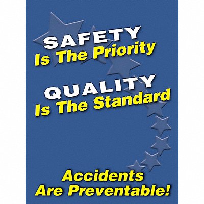ACCUFORM SP124512L Safety Poster 22 in x 17 in Plastic