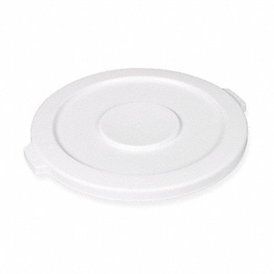 RUBBERMAID COMMERCIAL PRODUCTS FG264560WHT D1937 Garbage Can Top Flat Snap-On Closure White
