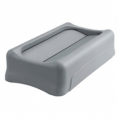 RUBBERMAID COMMERCIAL PRODUCTS FG267360Grey F8416 Garbage Can Top Drop Top Swing Grey