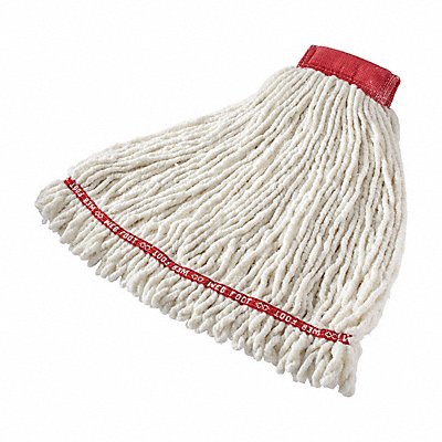 RUBBERMAID COMMERCIAL PRODUCTS FGA25306WH00 Wet Mop White Cotton/Synthetic