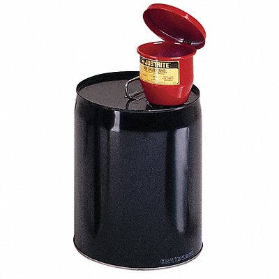 JUSTRITE 8202 Mini-Drum Safety Funnel 4-1/2 In