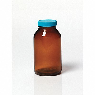 GRAINGER 3UDE6 Bottle 146 mm H Amber 81 mm Dia PK12
