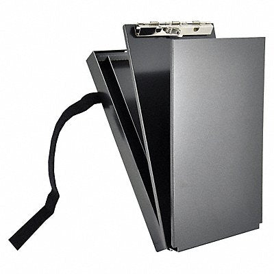 GRAINGER 12206 Storage Clipboard Memo Metal Blk