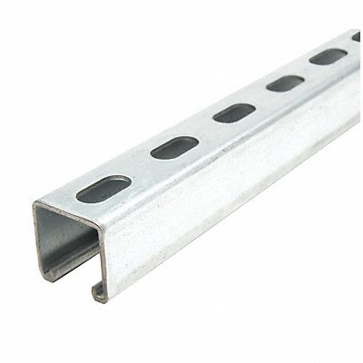 GRAINGER FS200SSPG6000 Strut Channel Steel Overall L 5ft