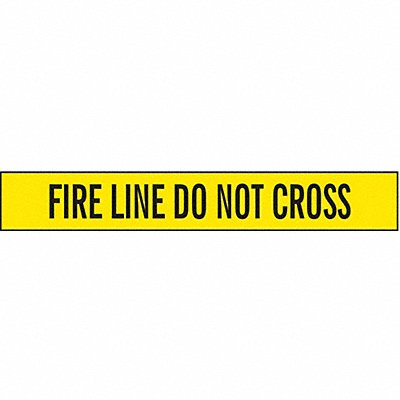 GRAINGER B3103Y15200 Barricade Tape Yellow 1 000 ft L 3 in