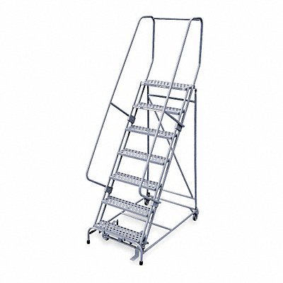 COTTERMAN 1507R2630A1E10B4W4C1P6 Rollng Ladder Unassembled Handrail Platform 70 In H