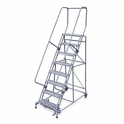 COTTERMAN 1508R2632A1E10B4W4C1P6 Rollng Ladder Unassembled Handrail Platform 80 In H